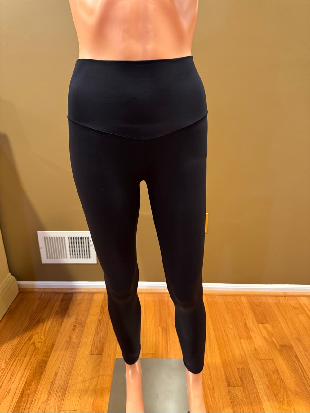 aerie Black High-Rise Active Leggings with Interior Logo